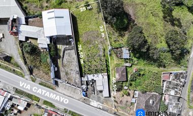 Terreno en venta en avenida sector Belén a pocos metros del redondel del Plateado