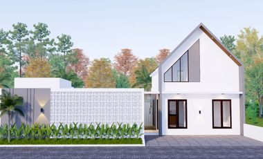 Rumah villa 900 jutaan dengan kolam pribadi dekat kampus UMY