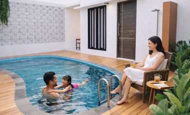 Rumah villa 900 jutaan dengan kolam pribadi dekat kampus UMY