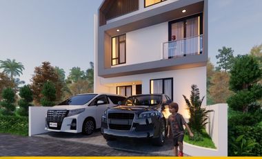 Rumah villa 900 jutaan dengan kolam pribadi dekat kampus UMY