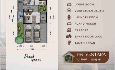JUAL RUMAH BARU 550 Juta 2 LANTAI KUDU SOLOBARU Type 55/72