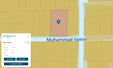 JUAL TANAH EKSCLUSIVE MOH.YAMIN RENON