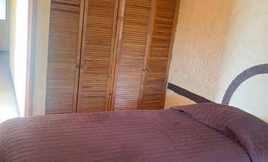 REFORMA, RENTO CASA EN CONDOMINIO AMUEBLADA POR AÑO, VIGILANCIA