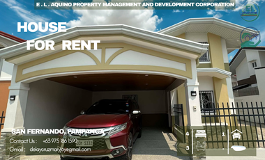 BRAND NEW HOUSE FULLY FURNISHED FOR RENT LOCATED IN A SECURED SUBDIVISION AT SAN FERNANDO PAMPANGA