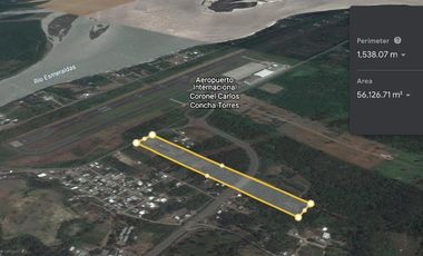 Vendo 5 Hectáreas en Esmeraldas a 3 minutos del Aeropuerto Coronel Carlos Concha