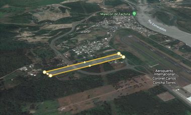 Vendo 5 Hectáreas en Esmeraldas a 3 minutos del Aeropuerto Coronel Carlos Concha