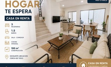 Casa de 3 recámaras en renta, Privada Farallon de Pájaros, Playa del Carmen