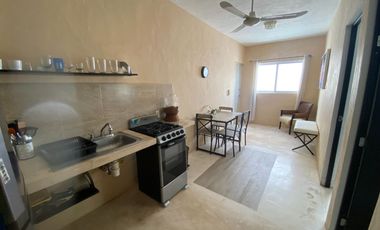 DEPARTAMENTO AMUEBLADO DE 2 RECÁMARAS EN CEIBA II, MÉRIDA