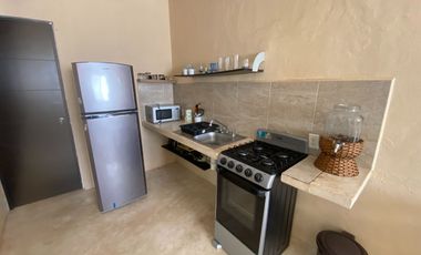 DEPARTAMENTO AMUEBLADO DE 2 RECÁMARAS EN CEIBA II, MÉRIDA