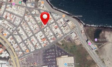 Departamento en 1er. nivel y 2 recámaras a una cuadra del mar en el Fracc. Costa Verde