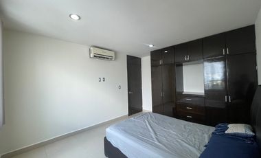 Departamento amueblado en renta. Edificio Pages Llergo y Av. Mendez, Villahermosa, Tabasco.