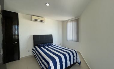 Departamento amueblado en renta. Edificio Pages Llergo y Av. Mendez, Villahermosa, Tabasco.