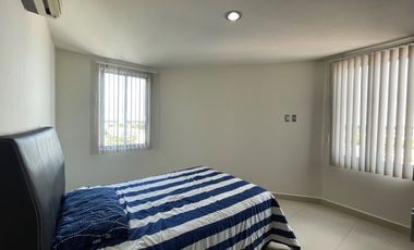 Departamento amueblado en renta. Edificio Pages Llergo y Av. Mendez, Villahermosa, Tabasco.
