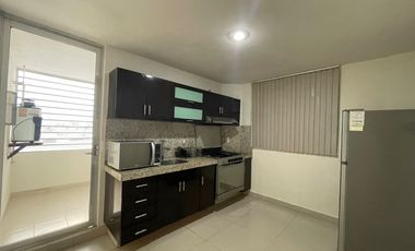 Departamento amueblado en renta. Edificio Pages Llergo y Av. Mendez, Villahermosa, Tabasco.