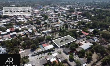 GRAN TERRENO EN VENTA EN ESQUINA EN EL CENTRO DE COQUIMATLÁN COLIMA.