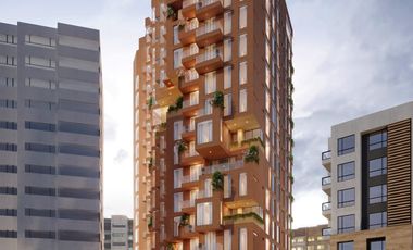 1011 Inversión segura: La Carolina. Studio 26,65 m con balcón 2,67 m  de Venta. A Estrenar. Julio 2026