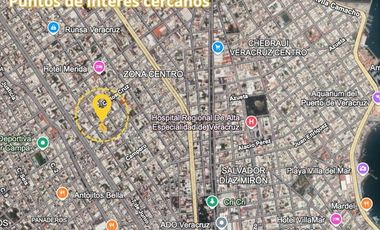 Terreno 20x50 metros con barda perimetral en Col. Centro, Veracruz