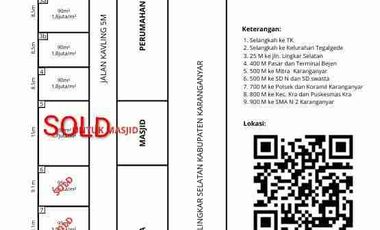 DIJUAL TANAH STRATEGIS DI TEGALGEDE KARANGANYAR HARGA DIBAWAH PASARAN