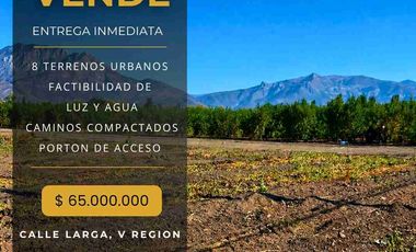 Terrenos en Venta Calle Larga