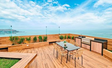 Venta de Departamento de Estreno de Dos Dormitorios, Dos Baños y Cochera en Chorrillos