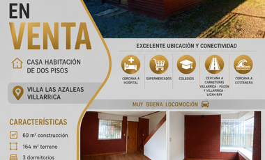 En venta casa en Villa las Azaleas
