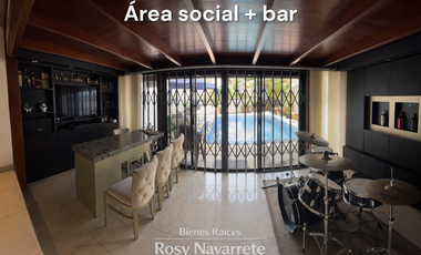 Departamento en venta – Urdesa | 4 dormitorios con baño, piscina, patio y áreas tipo loft