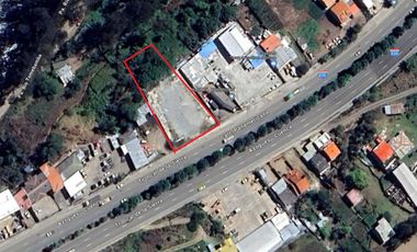 Terreno comercial de venta amplio en plena autopista ideal para cualquier tipo de uso comercial, alta exposición comercial.