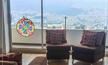 DEPARTAMENTO EN VENTA CON LA MEJOR VISTA DE LA CAPITAL ECUATORIANA.
