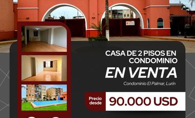 SE VEND CASA DE 2 PISOS EN CASA CLUB EL PALMAR, LURIN