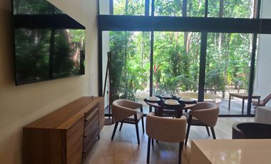 Loft Plus doble altura amueblado, Mistiq Temple II, Tulum