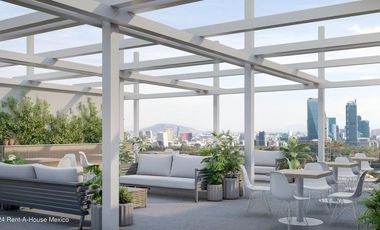 Departamento en Venta tipo Loft con Balcón y Amenidades en Colonia Condesa, Av. José Vasconcelos #26-3079 AVC