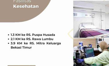 Rumah Cluster Bisa KPR Stasiun LRT Bekasi Timur Mustikasari Mustikajaya Kota Bekasi Jual