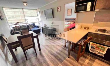 Departamento amoblado en venta 1D 1B con estacionamiento  excelente ubicación