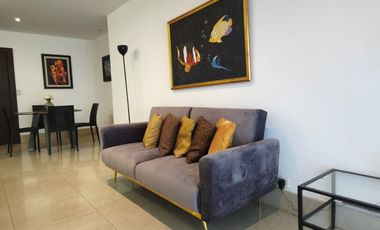 Suite amoblada de alquiler en el Centro de Guayaquil, incluye alícuota.