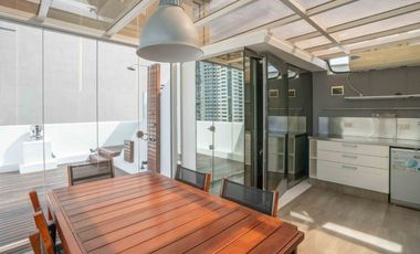 Magnifico Triplex en alquiler en Puerto Madero Estilo Neoyorquino amoblamiento Premium UNICO con Parrilla y Terraza Imperdible