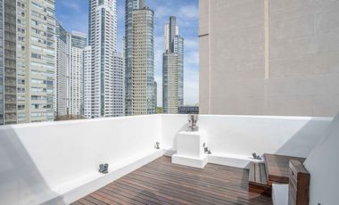 Magnifico Triplex en alquiler en Puerto Madero Estilo Neoyorquino amoblamiento Premium UNICO con Parrilla y Terraza Imperdible