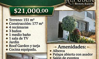 RENTA DE CASA 4 RECAMARAS, FRACCIONAMIENTO ZIBATA CONDOMINIO ENTRECIELOS.