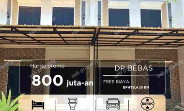 1 juta langsung akad . Rumah 2 lantai , siap huni. angsuran 4 jutaan