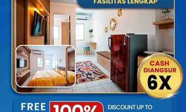 Dicicil 6X | Apartemen Gunawangsa Gresik | Full Furnished + Free Service Charge 2 Tahun