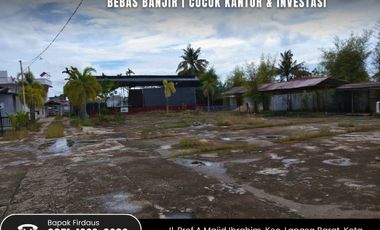 JUAL CEPAT TANAH 5292 m² FREE RUMAH 2 lantai STRATEGIS  – DEKAT PUSAT KOTA LANGSA | COCOK USAHA, KANTOR & INVESTASI