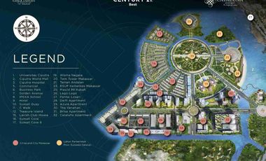 Apartemen mewah posisi paling depan di kawasan cpi dan berhadapan dgn mall Ciputra world