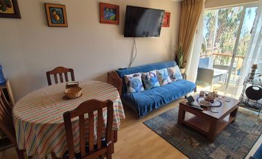 ¡¡¡REBAJADO!! ¡Depto. Amoblado en Algarrobo con Vista Nor-Poniente!