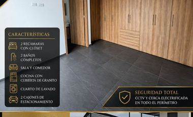 DEPARTAMENTO EN VENTA EN RESIDENCIAL BOSQUES DE LA NORIA A 2 MIN ANGELOPOLIS