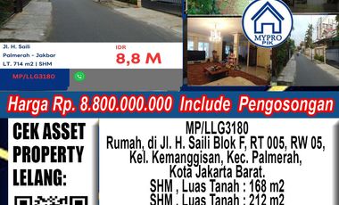 Rumah Murah Jl H Saili Kemanggisan Palmerah