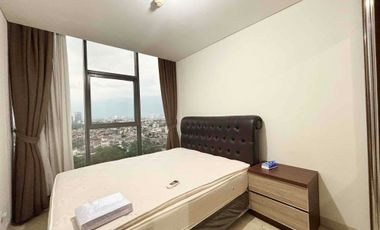 DISEWAKAN CEPAT APARTEMEN 2BR CORNER LAVENUE PANCORAN FULL FURNISHED, SIAP HUNI, VIEW CITY PREMIUM
