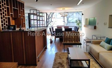 Renta departamento amueblado, equipado y amplio Lope de Vega Polanco V sección Miguel Hidalgo 262913MTZP