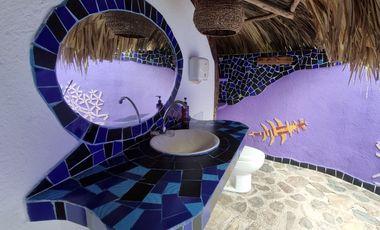 Ecolodge en Venta en Palomino, 100 metros de frente de playa, Colombia