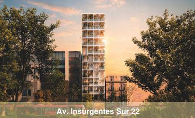 DEPARTAMENTO NUEVO INSURGENTES SUR 22 EN EL CORAZÓN DE REFORMA