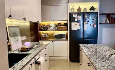 Apartemen Paladian Park, tower G, luas 128 m2, lantai 12, 2 unit gabung jadi 1, 3+1 kt, 2 km, full furnish