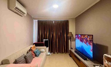 Apartemen Paladian Park, tower G, luas 128 m2, lantai 12, 2 unit gabung jadi 1, 3+1 kt, 2 km, full furnish